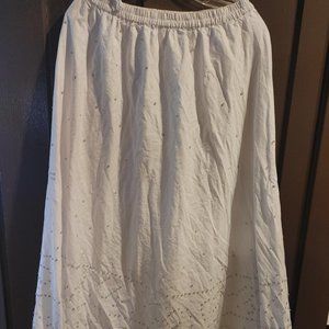 Chadwicks white skirt Glitter sequin details